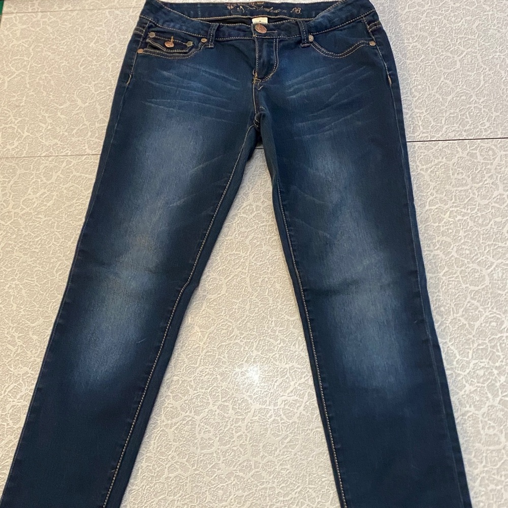 Arden B Deep Indigo Skinny Jeans